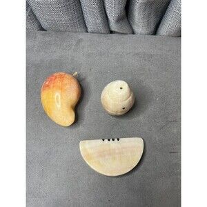 VTG Italian Alabaster Mango Pineapple Watermelon Stone Marble Fruit Tropical Lot